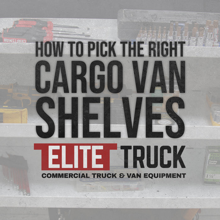 How to Pick the Right Shelves for Your Cargo Van