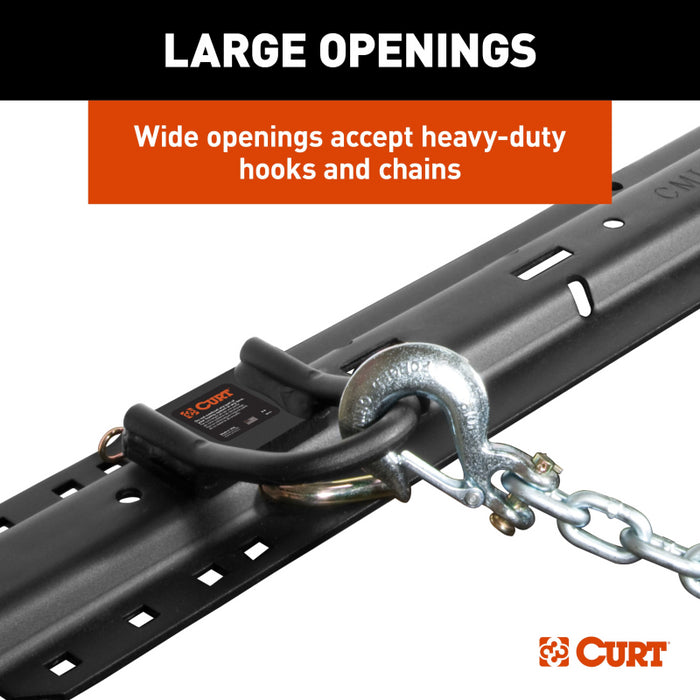 CURT CrossWing 5th Wheel Safety Chain Assembly with Rail Anchors Model 16612