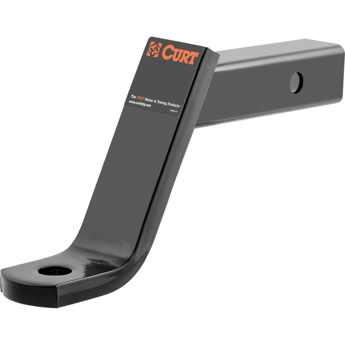 CURT Class 3 Trailer Hitch Ball Mount, Imported, Fits 2-Inch Receiver, 7,500 lbs, 1-Inch Hole, 6-Inch Drop Model 45870