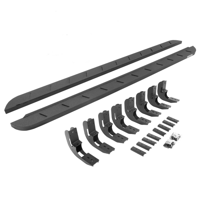 Go Rhino RB10 Slim Line Running Boards with Mounting Brackets Kit Model 63404887ST