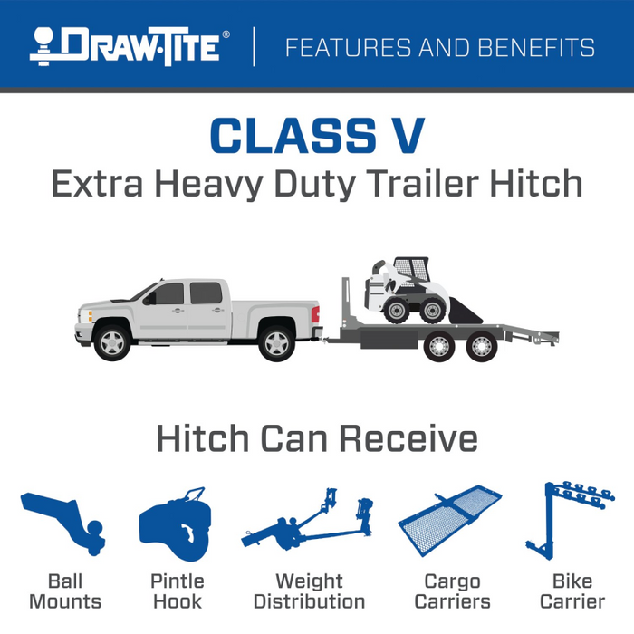 Draw-Tite Class 5 Trailer Hitch - 12000 lbs Model 45507