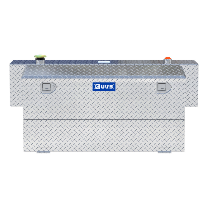 UWS Bright Aluminum Hammerhead-Style 100-Gallon Aluminum Combo Transfer Tank Model TT-100HH-CB