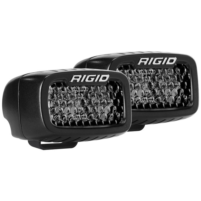 Rigid Industries SR-M Series PRO Midnight Edition, Spot Diffused, Surface Mount, Pair Model 902513BLK