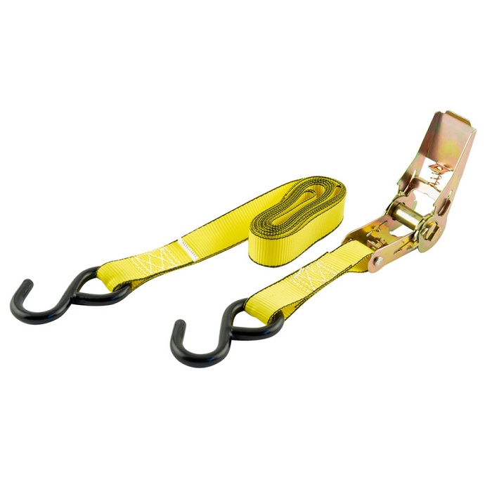 Erickson Manufacturing 4 Pack 1 In X 10Ft 900Lb Ratchet Tie Down Straps Yellow Model 01411