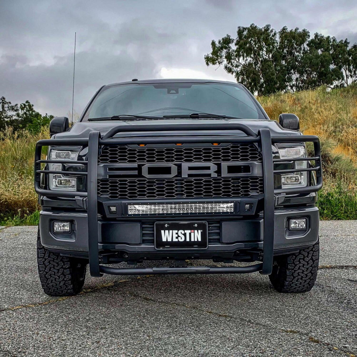 Westin Sportsman X Grille Guard Textured Black Steel Model 40-33835