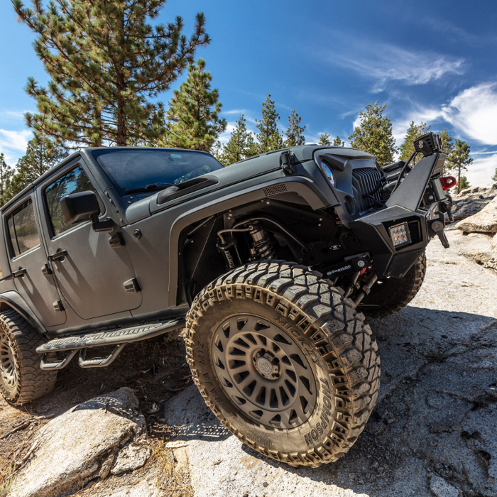 Go Rhino Trailline Winch Ready Front Stubby Bumper For Jeep Model 230111T