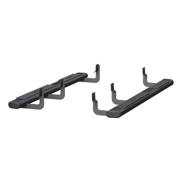 ARIES 6" x 75" Black Aluminum Oval Step Nerf Bars Model 4445034