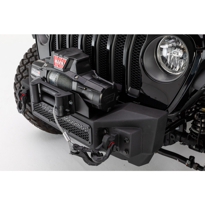 Go Rhino Rockline Winch-Ready Front Stubby Bumper For Jeep Model 331100T