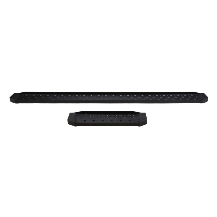 TrailFX Utility Van Running Boards Black Steel Model RBV10B