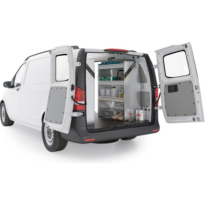 Ranger Design Aluminum Van Shelving Package for Mercedes Metris All Wheelbase - Single Sliding Door Model MML-27