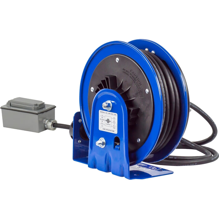 Coxreels PC10 Series Compact Spring Driven Cord Reel Duplex GFCI Receptacle 12 GA x 30 ft. - Cord Included Model PC10-3012-F