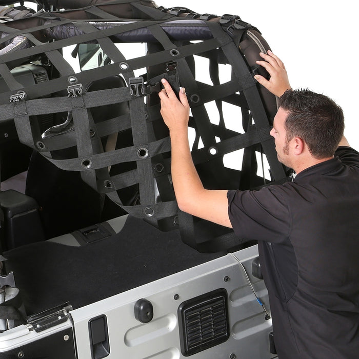 Smittybilt C-RES2 HD Cargo Restraint System - 2" Black Diamond Web (97-06 TJ) Model 561135