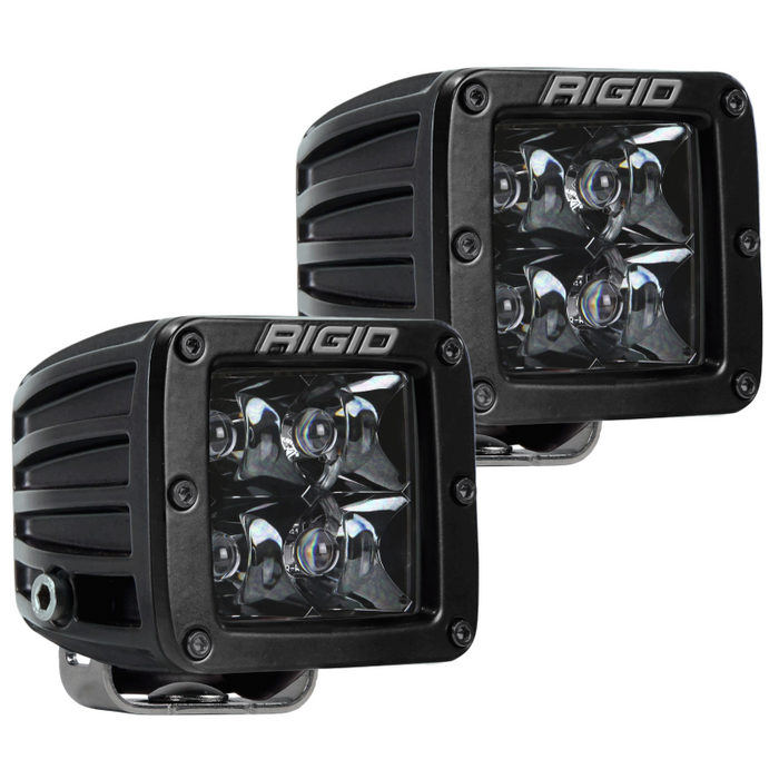 Rigid Industries D-Series PRO Midnight Edition, Spot Optic, Surface Mount, Pair Model 202213BLK
