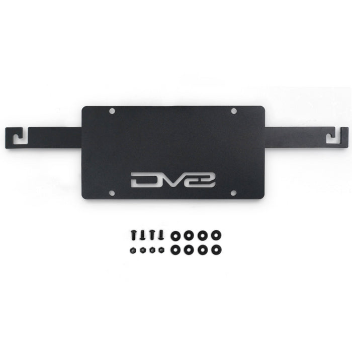 DV8 Offroad 2021-2025 Ford Bronco Capable Bumper Front License Plate Mount Model LPBR-04