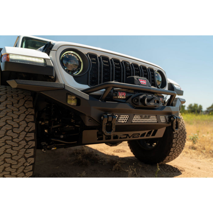 DV8 Offroad 2007-2025 Jeep GladiatorJT Wrangler JK JKU JL JLU Mto Series Front Bumper Model FBJL-12