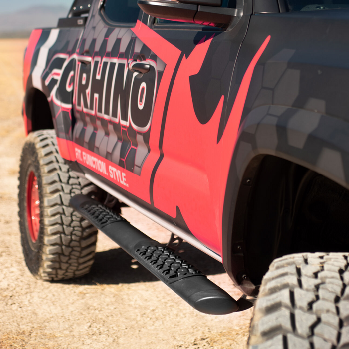 Go Rhino V-Series V3 Aluminum Step Nerf Bars with Mounting Brackets Kit Model V3441580T