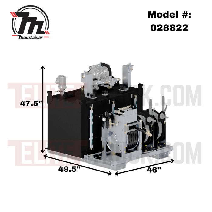 Maintainer Lube Pro 80 Aluminum Air-Powered Mobile Lube Skid - No Air Reel & No Filters - 3-Pump Kit - Dual 38 Gal Oil Tanks, 50 Gal Used Oil Tank - 49.5"L x 46"W x 47.5"H Model 028822