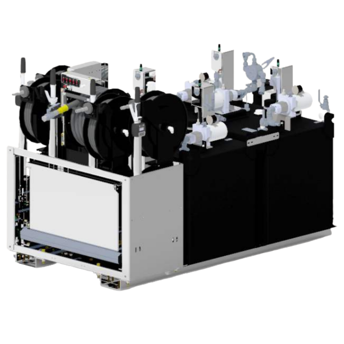 Maintainer E Lube Pro 160 Electric-Powered Lube Skid - With Filters - 5 Pump Kit - Quad 38 Gal Oil Tanks, 100 Gal Used Oil Tank - 89" L x 48" W x 58.25" H Model 030128