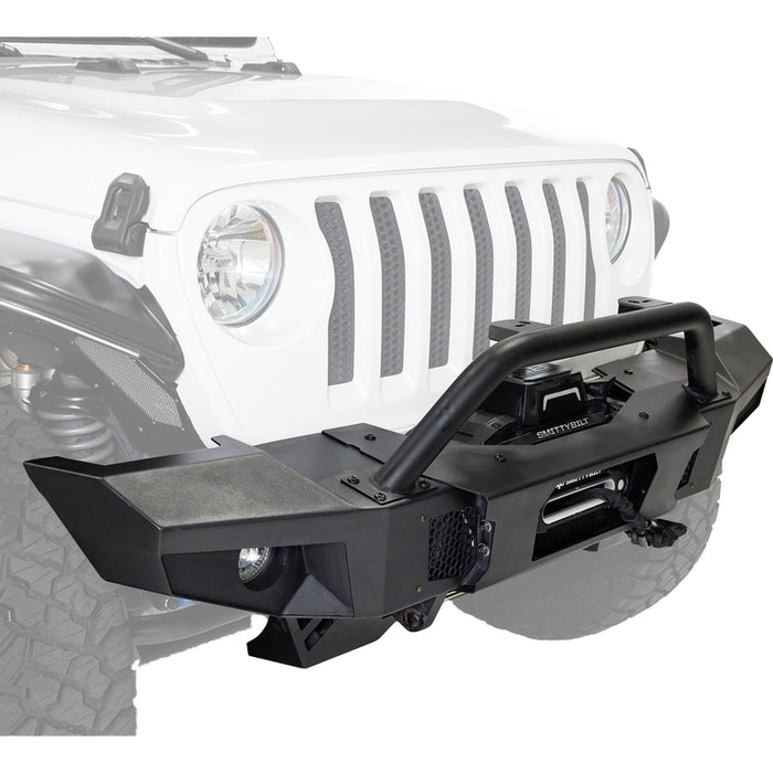 Smittybilt XRC Atlas Front Bumper - Textured Black (07+ JK/JL/JT) Model 77892