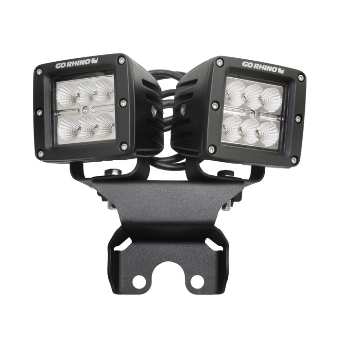 Go Rhino XE Rear Hard Top Light Mounts for Jeep JL/JT Fits two 3x3 LED Cube Lights Model 599502T