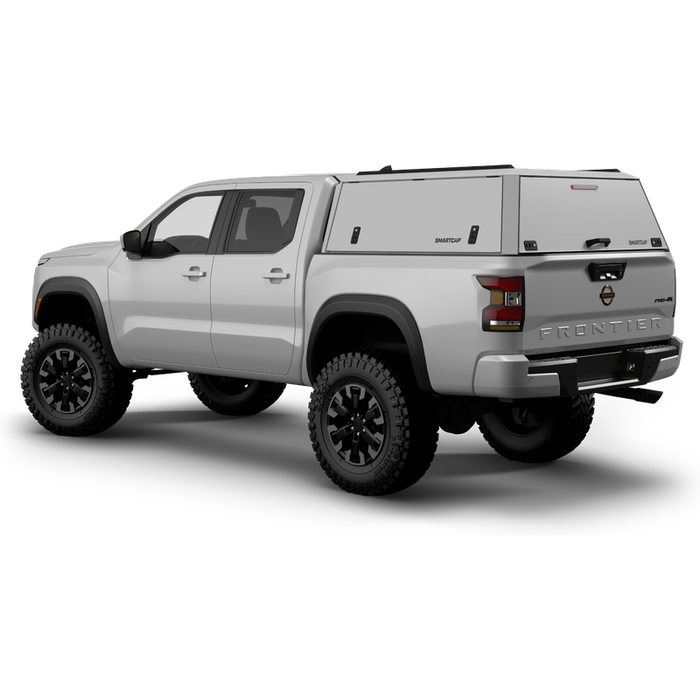 SmartCap OEM White Truck Bed Cap EDGE Defender Series w/ Vertical Locks Model ED0930-WN