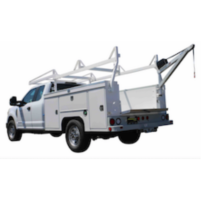SpitzLift Service Body Corner 900 lb. 12V Pedestal Crane Package Model Option-2-SB/R