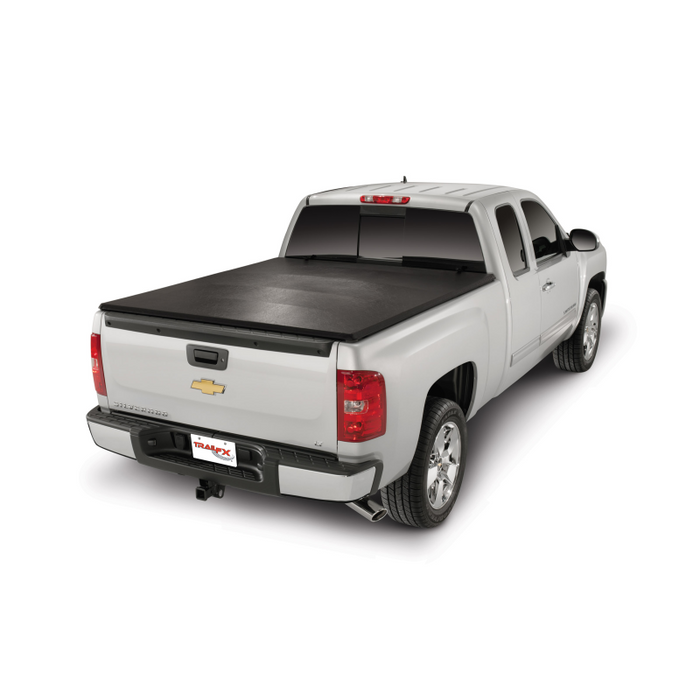 TrailFX Soft Tri-Fold Tonneau Cover Black Vinyl Aluminum Rails Model TFX2005