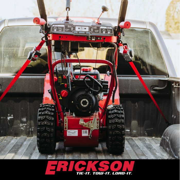 Erickson Manufacturing 4 Pack 1 In X 10Ft 1200Lb Retractable Ratchet Strap Black Model 04418