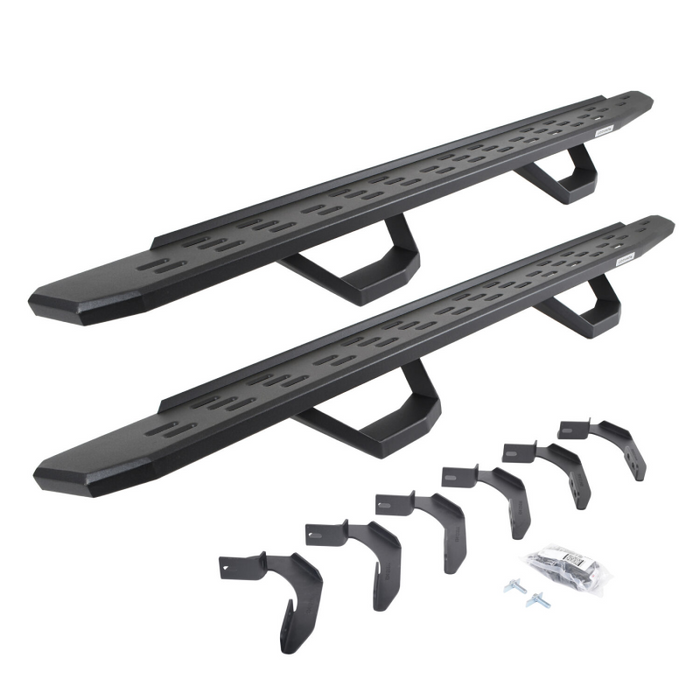 Go Rhino RB30 Running Boards with Mounting Brackets With 2 Pairs Drop Steps Kit Model 6961268020PC