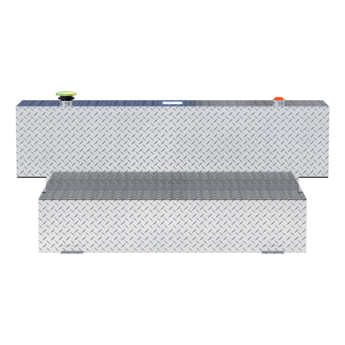 UWS Bright Aluminum HammerHead-Style 100-Gallon Aluminum L-Shape Transfer Tank Model TT-100HH