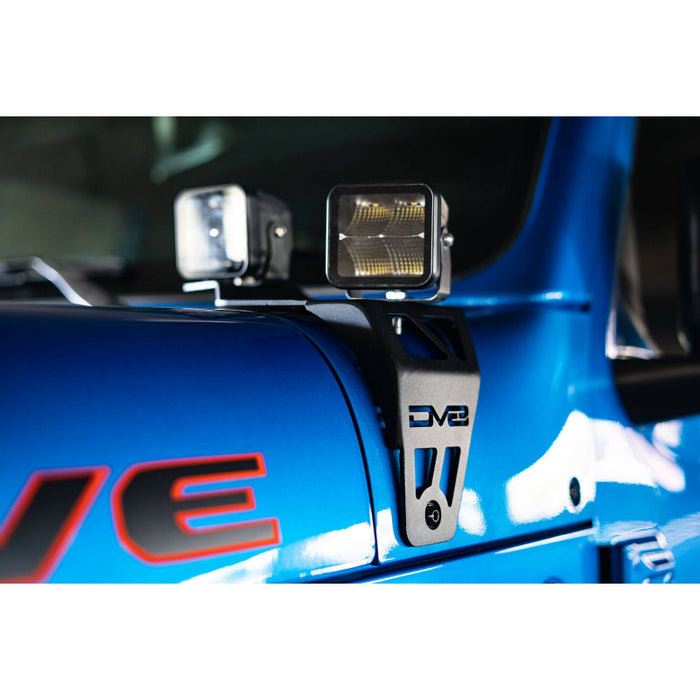 DV8 Offroad 2018-2025 JeepWrangler JL JLU 392 Gladiator JT , MojDual Pod Light Mounts Model LBJL-06