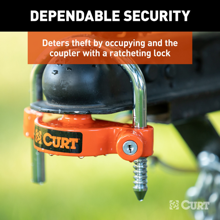 CURT Universal Trailer Coupler Lock, Keyed Alike Model 23090-KA