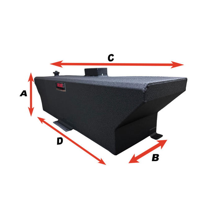 The FuelBox 50 Gallon Fuel Tank Smooth Spray Liner Finish Model FT50MS