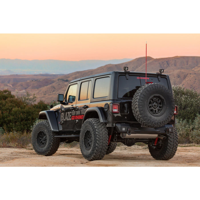 Go Rhino Rockline Rear Stubby Bumper for Jeep Wrangler JL Model 371100T