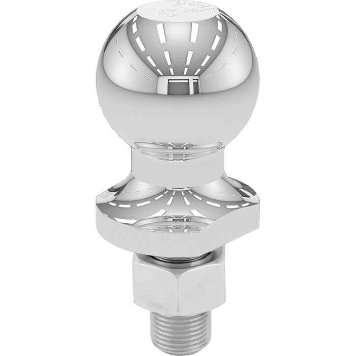 CURT Chrome Trailer Hitch Ball, 2,000 lbs, 1-7/8-Inch Diameter, 3/4 x 1-5/8-Inch Shank Model 40001