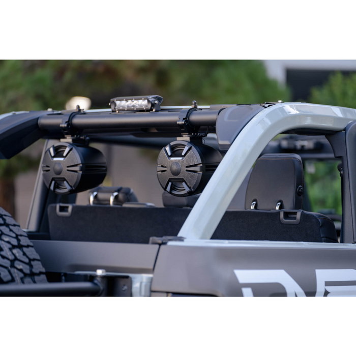DV8 Offroad 2021-2026 Ford Bronco Rear Speaker, Light Mount Bar Model BRSB-01