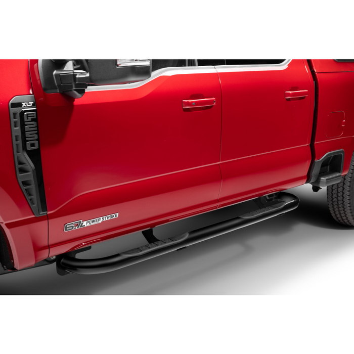 Go Rhino 4000 Series Step Nerf Bars with Mounting Brackets Kit Black Powder Coat Model 4155B