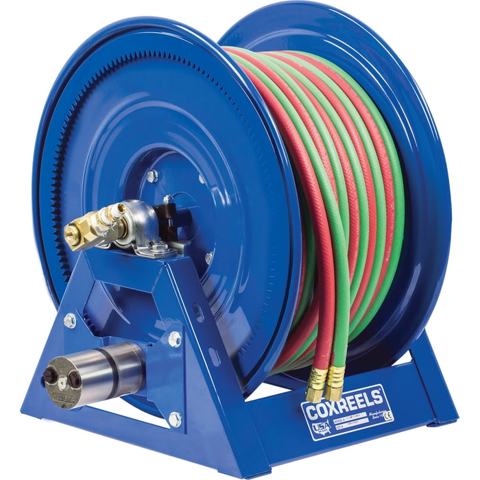 Coxreels 1275W Series Hydraulic Motorized Welding Dual Hose Reel 3/8 in. x 100 ft. oxy-acet Model 1275W-3-100-H