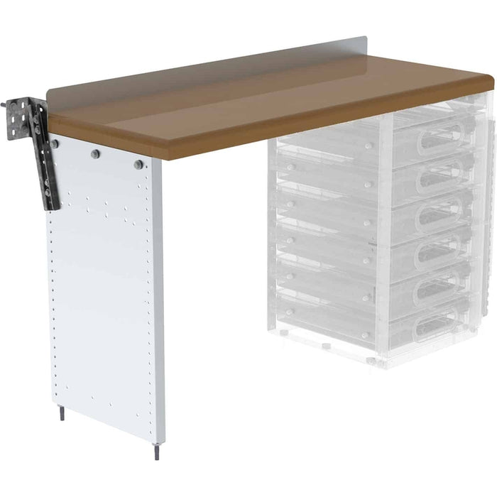 Ranger Design Workbench for Vans w/ Hardwood Top 18"x48"x32" - 1 End Panel Model S2-WA48-0