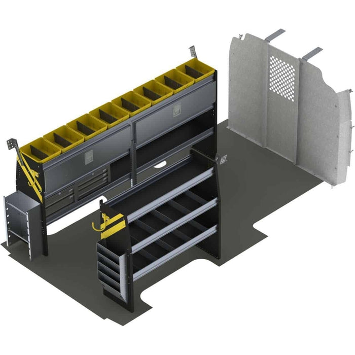 Ranger Design Electrician Van Shelving Package for Chevrolet Express 155" Wheelbase Model GSL-11
