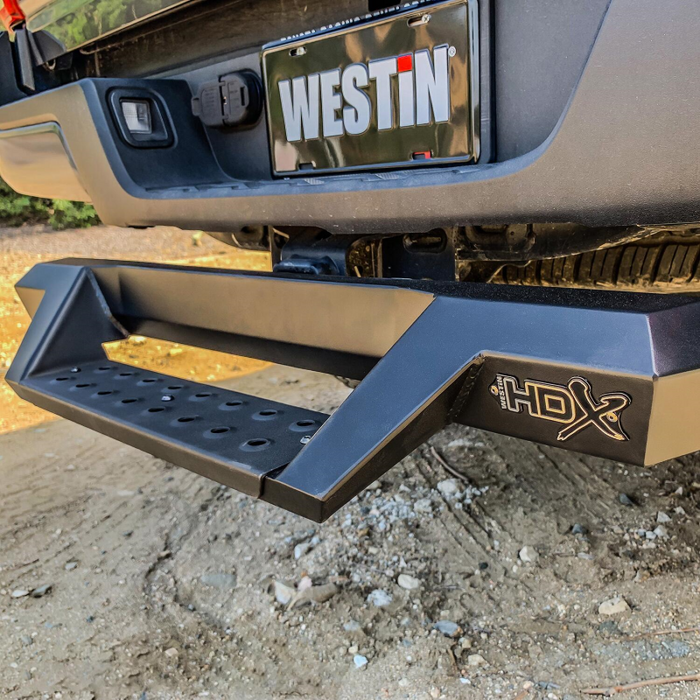Westin HDX Drop Hitch Bed Step 34'' Step For 2'' Receiver Textured Black Hexagon Shape Model 56-10015