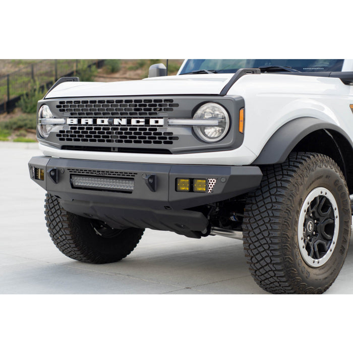 DV8 Offroad 2021-2025 Ford Bronco Oe Plus Series Front Bumper V2 Model FBBR-06