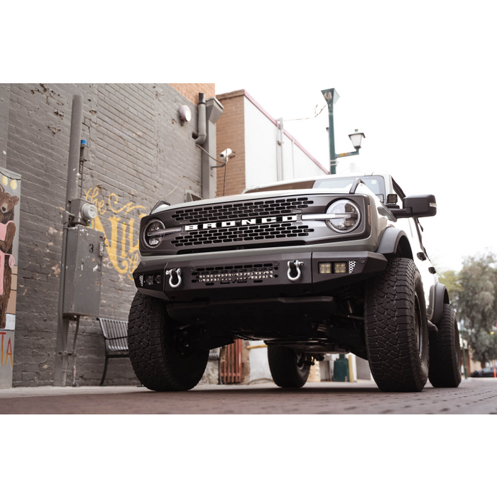 DV8 Offroad 2021-2026 Ford Bronco OE Plus Series Front Bumper Model FBBR-03