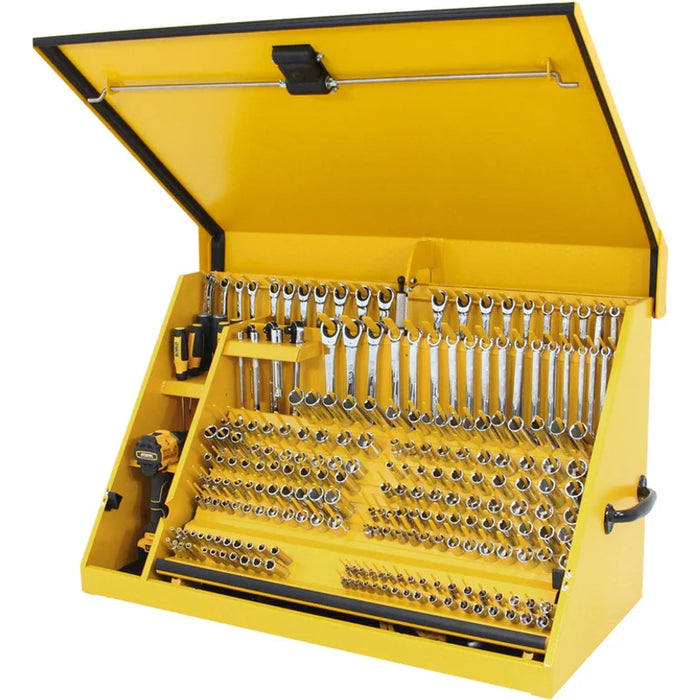 Montezuma 36 x 17 In. Steel Triangle® Toolbox Yellow Top Mount Toolbox DXTB36YY