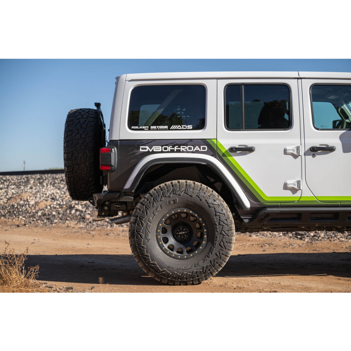 DV8 Offroad 2018-2024 Jeep Wrangler JL JLU Rear Inner Fenders Model INFEND-06RB