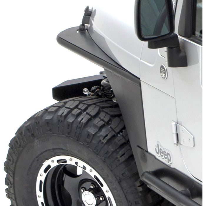 Smittybilt XRC Front Tube Fender Pair - Textured Black (97-06 TJ) Model 76872
