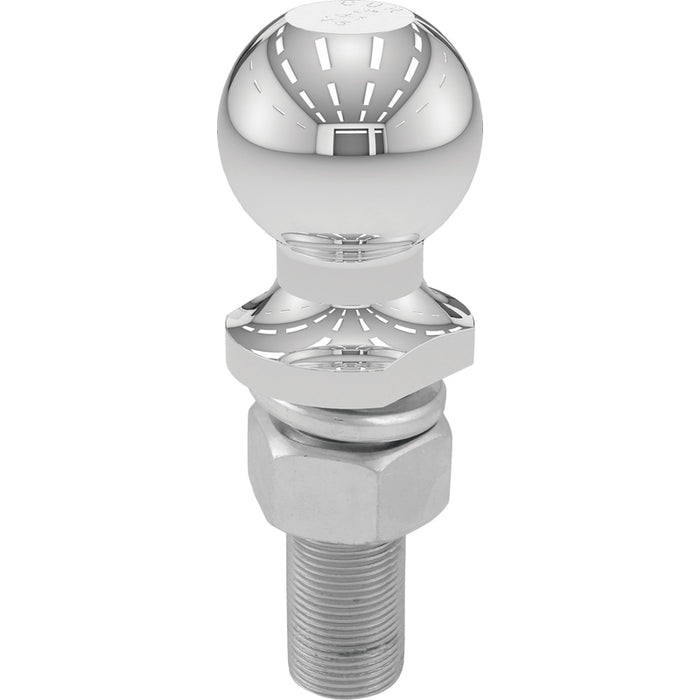 CURT Chrome Trailer Hitch Ball, 6,000 lbs, 2-Inch Diameter, 1 x 3-Inch Shank Model 40020