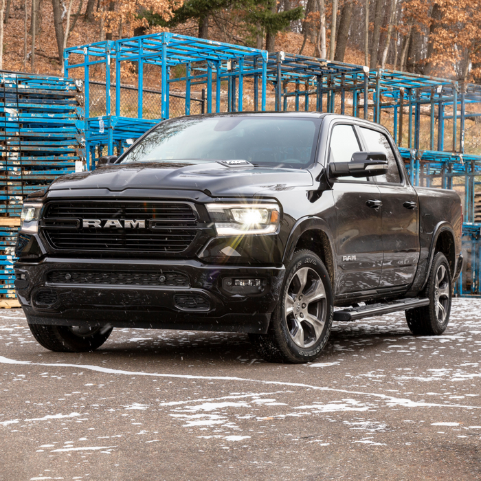 ARIES 6" x 85" Black Aluminum Oval Step Nerf Bars Model 4445044