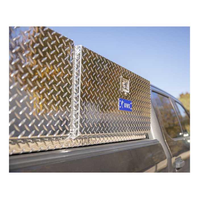 UWS Bright Aluminum 90" Double-Door Topside Truck Tool Box Model TBTS-90