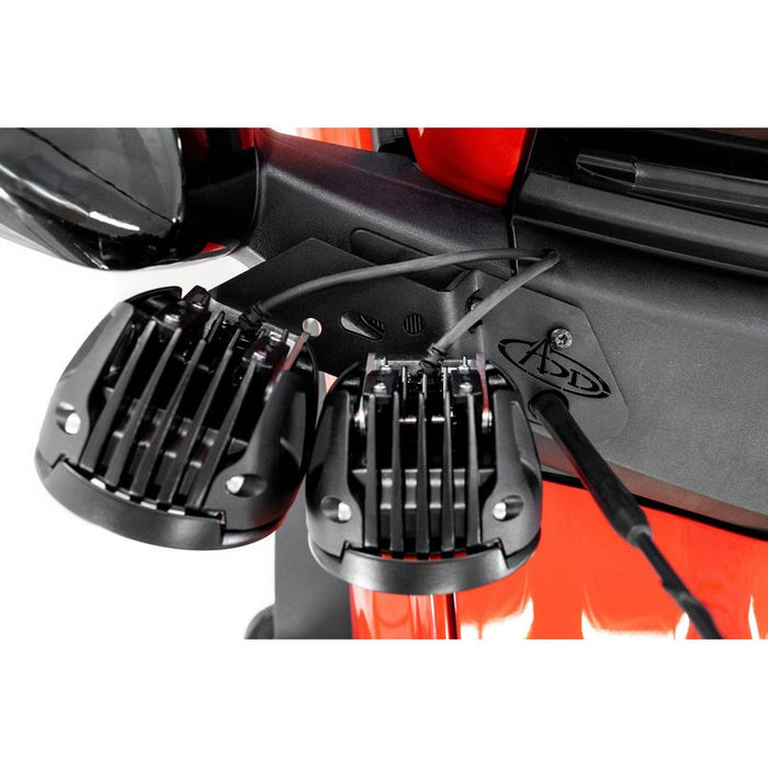 Addictive Desert Designs 21-23 Ford Bronco & Bronco Raptor Dual Ditch Light Mounts Model AC2301801NA